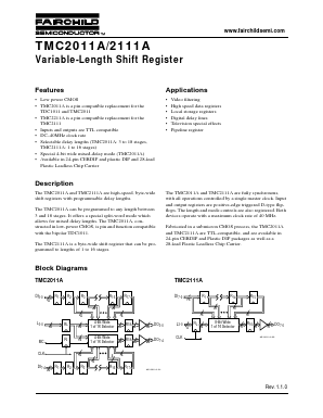 TMC2111A-1 Datasheet PDF Fairchild Semiconductor