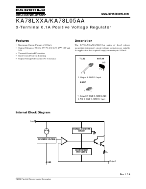 KA78L24A Datasheet PDF Fairchild Semiconductor