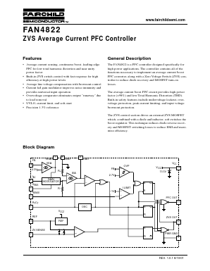 FAN4822IN Datasheet PDF Fairchild Semiconductor