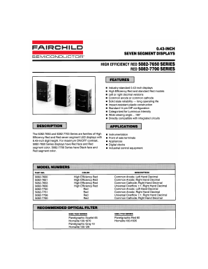 5082-7650 Datasheet PDF Fairchild Semiconductor