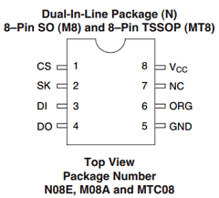 NM93C86ALZM8X Datasheet PDF Fairchild Semiconductor