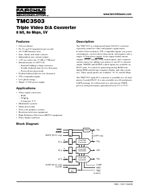 TMC3503 Datasheet PDF Fairchild Semiconductor