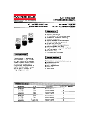 MAN5760 Datasheet PDF Fairchild Semiconductor