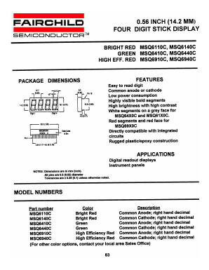 MSQ6440C Datasheet PDF Fairchild Semiconductor