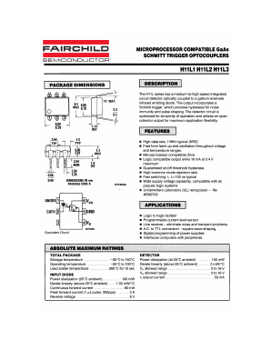 H11L1 Datasheet PDF Fairchild Semiconductor