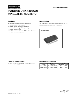 KA3086D Datasheet PDF Fairchild Semiconductor