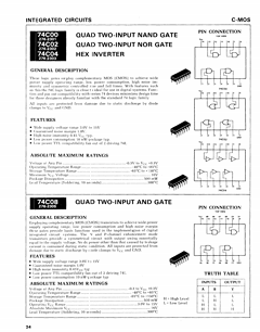 74C00 Datasheet PDF Fairchild Semiconductor