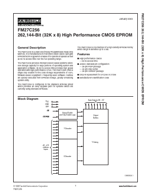 FM27C256V120 Datasheet PDF Fairchild Semiconductor