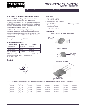 G12N60B3 Datasheet PDF Fairchild Semiconductor