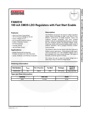 FAN2510SX Datasheet PDF Fairchild Semiconductor