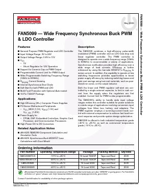 FAN5099 Datasheet PDF Fairchild Semiconductor