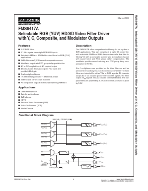 FMS6417A Datasheet PDF Fairchild Semiconductor