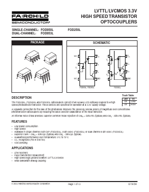FOD053LT Datasheet PDF Fairchild Semiconductor