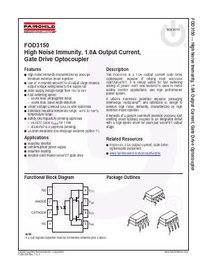 FOD3150SD Datasheet PDF Fairchild Semiconductor