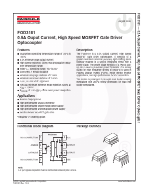FOD3181T Datasheet PDF Fairchild Semiconductor
