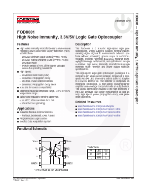 FOD8001 Datasheet PDF Fairchild Semiconductor