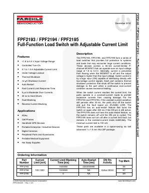 FPF2193 Datasheet PDF Fairchild Semiconductor
