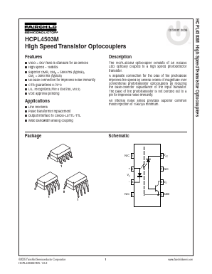 HCPL4503TM Datasheet PDF Fairchild Semiconductor