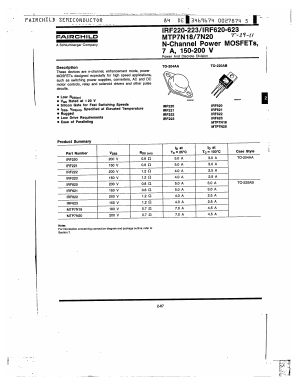 IRF223 Datasheet PDF Fairchild Semiconductor