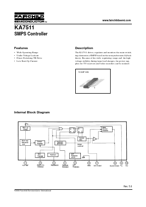 KA7511 Datasheet PDF Fairchild Semiconductor