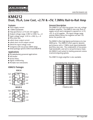 KM4212IC8 Datasheet PDF Fairchild Semiconductor