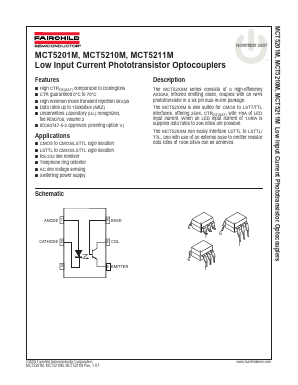 MCT5210TM Datasheet PDF Fairchild Semiconductor