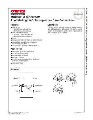 MOC8021TM Datasheet PDF Fairchild Semiconductor
