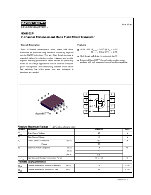 NDH832P Datasheet PDF Fairchild Semiconductor