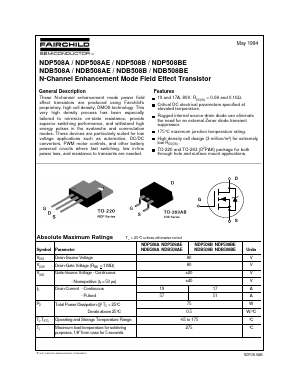 NDB508B Datasheet PDF Fairchild Semiconductor