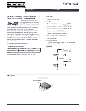HUF76113DK8T Datasheet PDF Fairchild Semiconductor