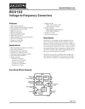 RC4152N Datasheet PDF Fairchild Semiconductor