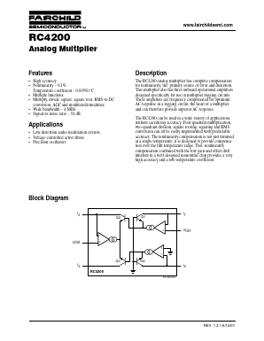 RC4200 Datasheet PDF Fairchild Semiconductor