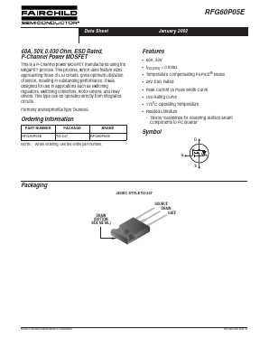 RFG60P05E Datasheet PDF Fairchild Semiconductor