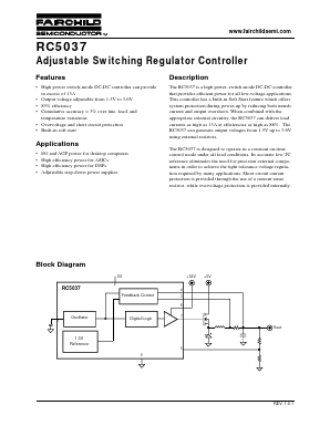 RC5037 Datasheet PDF Fairchild Semiconductor