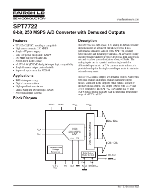 SPT7722 Datasheet PDF Fairchild Semiconductor