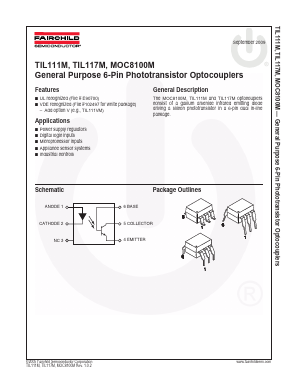 MOC8100TM Datasheet PDF Fairchild Semiconductor