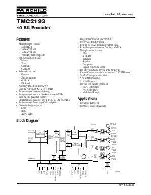 TMC2193KJC Datasheet PDF Fairchild Semiconductor