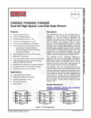 FAN3223 Datasheet PDF Fairchild Semiconductor
