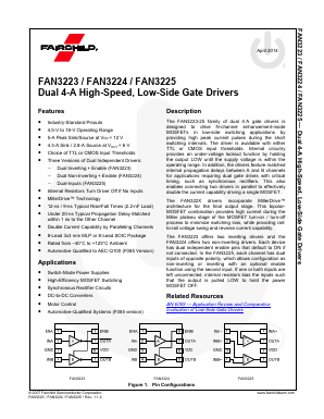 FAN3223CMX Datasheet PDF Fairchild Semiconductor
