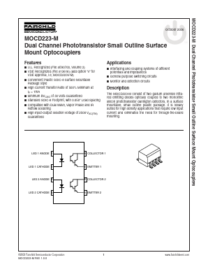 MOCD223V-M Datasheet PDF Fairchild Semiconductor