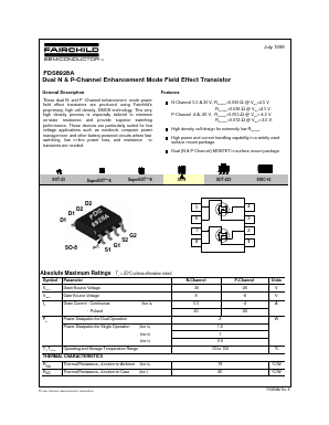 FDS8928A Datasheet PDF Fairchild Semiconductor