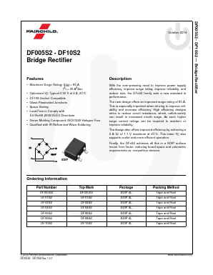 DF005S2 Datasheet PDF Fairchild Semiconductor