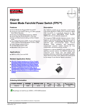 FSQ110 Datasheet PDF Fairchild Semiconductor