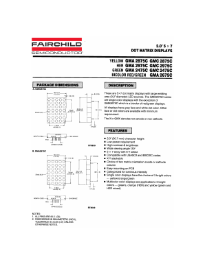 GMA2875C Datasheet PDF Fairchild Semiconductor