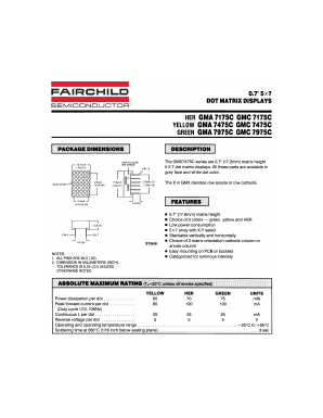 GMA7475C Datasheet PDF Fairchild Semiconductor