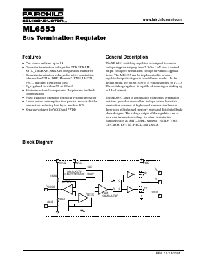 ML6553 Datasheet PDF Fairchild Semiconductor