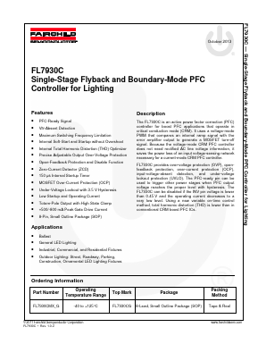 FL7930CMX_G Datasheet PDF Fairchild Semiconductor
