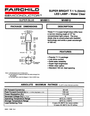 MV8B11 Datasheet PDF Fairchild Semiconductor