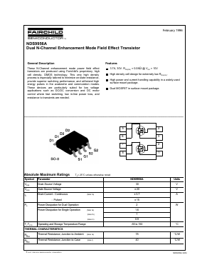 NDS9956 Datasheet PDF Fairchild Semiconductor