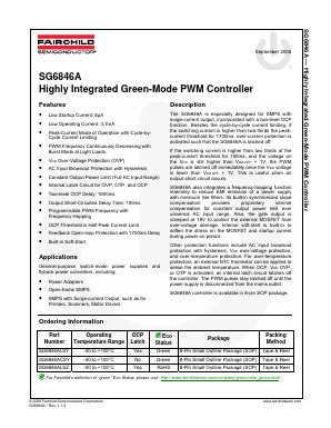 SG6846A Datasheet PDF Fairchild Semiconductor